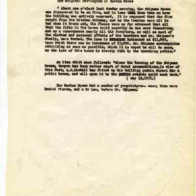 Business, Histories, Hotel, Brief History of Early Waupun Hotels