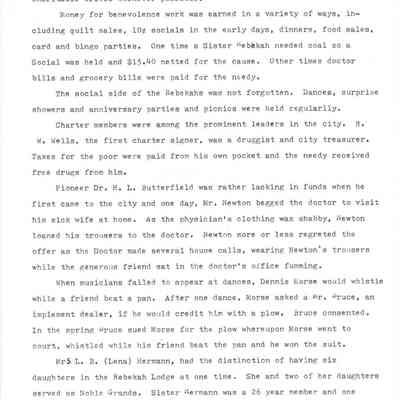 Info on Naomi Rebekah Lodge cont.'