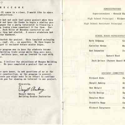 Waupun High School-Building Trades "House Project"(1981): Origformat: Other