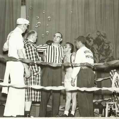 Photograph, 1960 Variety Show, College Club and Kiwanis Club, Boxing