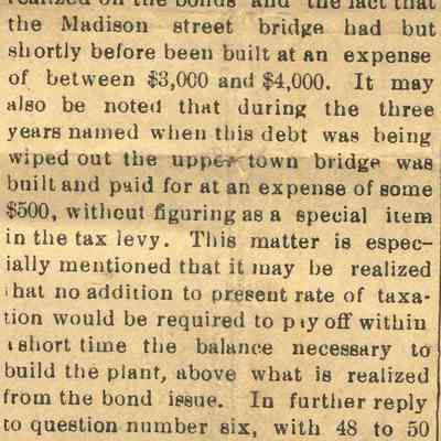 Shall Waupun Have Electric Light?, cont.
