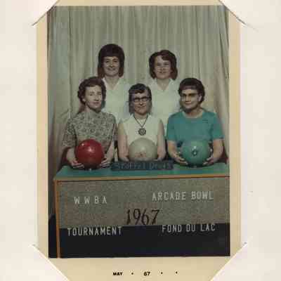 Photograph, Bowling, 1967, Stoffel Drugs, WWBA Fond du Lac, Tulip Lanes