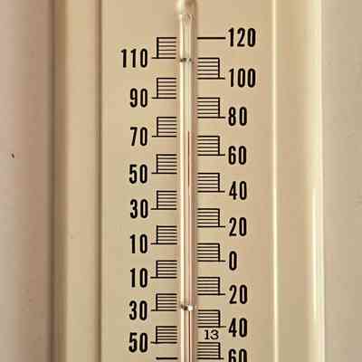 Thermometer, Metal, Ken's Feed Mill