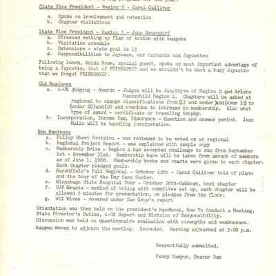 Pg. 2 of minutes,  Penny Sawyer