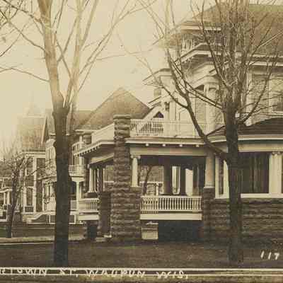 Postcard, Houses, South Watertown Street, #117, Hooker