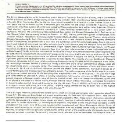 Survey Results/ Criteria for APE eligibility for National Record