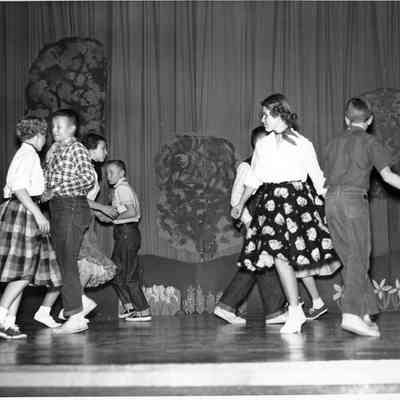 Photograph, 1960 Variety Show, College Club and Kiwanis Club, Square Dancers