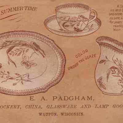 Postcard, E. A. Padgham, 1883