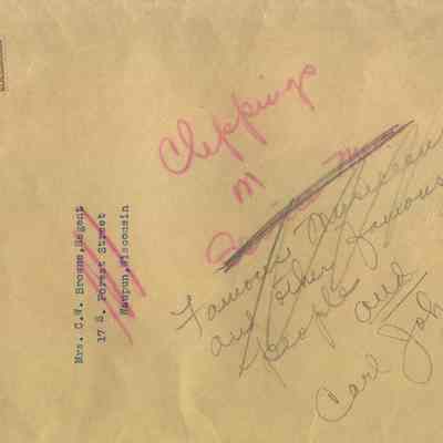 Envelope N.S.D.A.R.