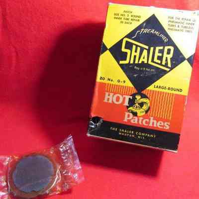 Box of Shaler Hot Patches and 1 of 20 patches