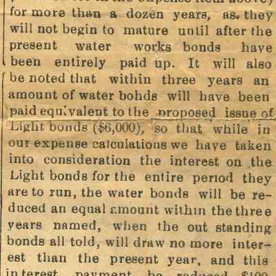 Shall Waupun Have Electric Light?, cont.