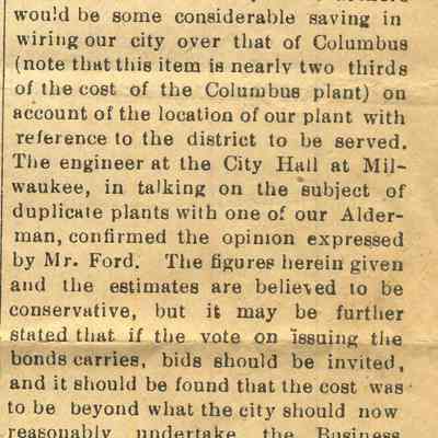 Shall Waupun Have Electric Light?, cont.