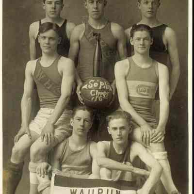 Photograph, Waupun High School Basketball Players, Sophs Champs, 1916