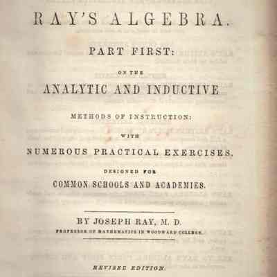 RAY'S ALGEBRA PART FIRST: Origformat: Other