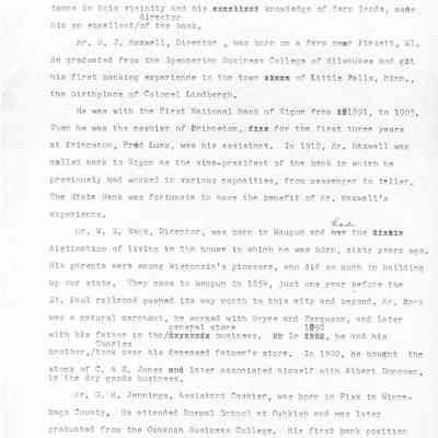 page 4 of info on State Bank of Waupun