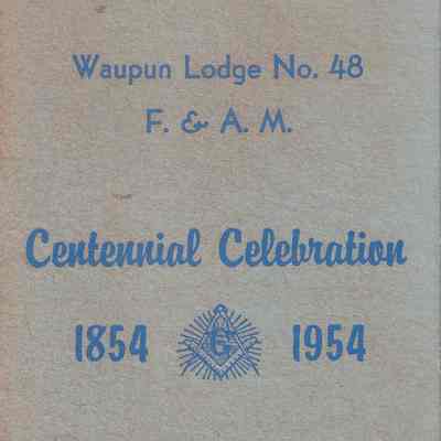 Program, Masonic Lodge 48, F & A M, Centennial Program, 1854 - 1954