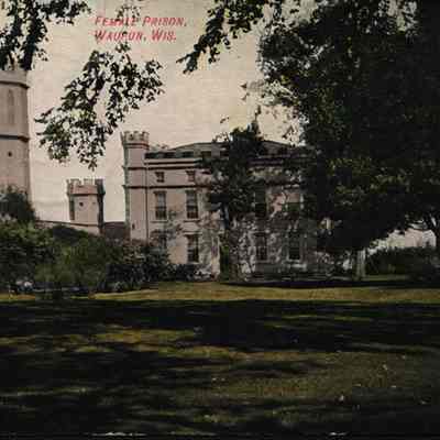 Postcard, Corrections, Wisconsin State Prison, Female Prison
