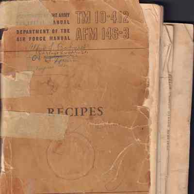 Recipes Book, Army & Air Force