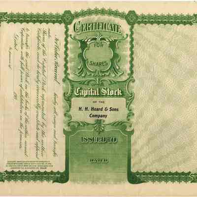 H. H. Hoard & Sons Stock.