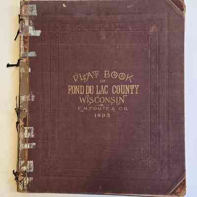 Plat Book, Fond du Lac County, 1893