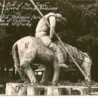 Postcard, End of the Trail, Redwood Park