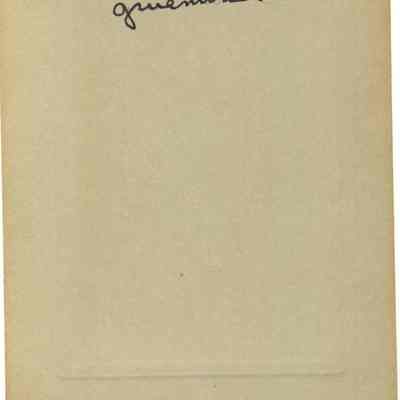 Back of photo of Gruenwald baby