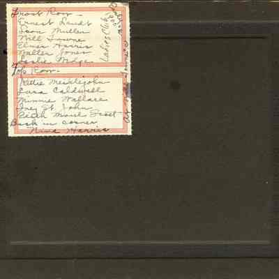 P. 33 List of group on front of photo.
