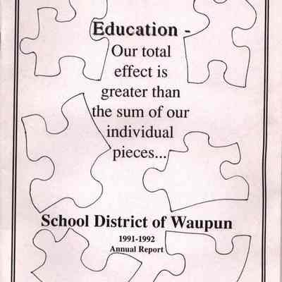 Report, School District Annual Report, 1991-1992