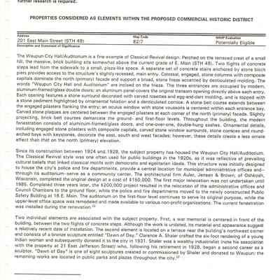 Properties Considered - Potentially Eligible
