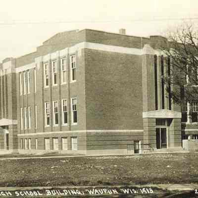 New High School Building, Waupun Wisconsin "1913 High School"