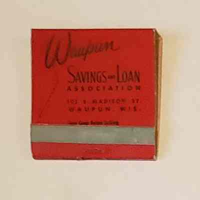 Matchbook, Waupun Savings and Loan