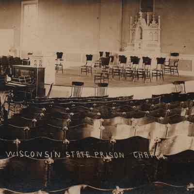 Postcard, Corrections, Wisconsin State Prison, Chapel