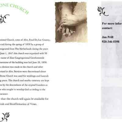 Short History Of  Zion Congregational Church