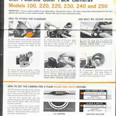 Instruction, Polaroid Model 268 Flashgun