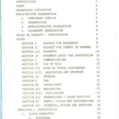Page from Manual from Wis. State Prison