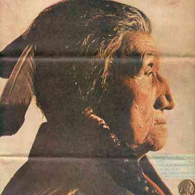 Laminated Article of Chief John Big Tree, 125rh Jubilee