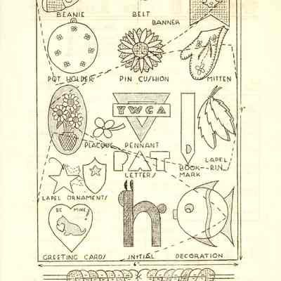 Drawings of felt projects