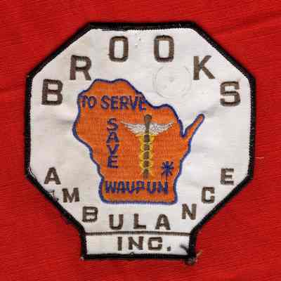 Patch, Brooks Ambulance Service, To Serve, Save