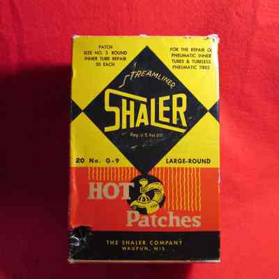 Box, Shaler, Hot Patch Tube Repairs, 20 Large Round, No G-9