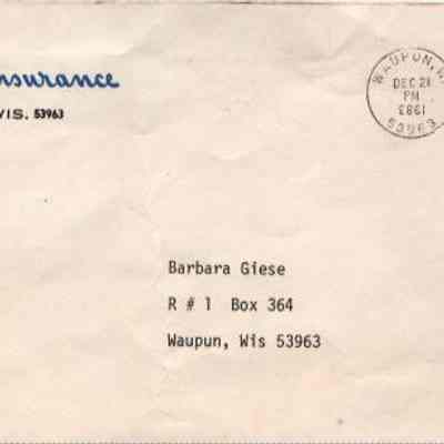 Envelope, Possin Insurance Agency