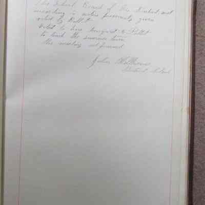 Proceedings of District Board April 4,1898