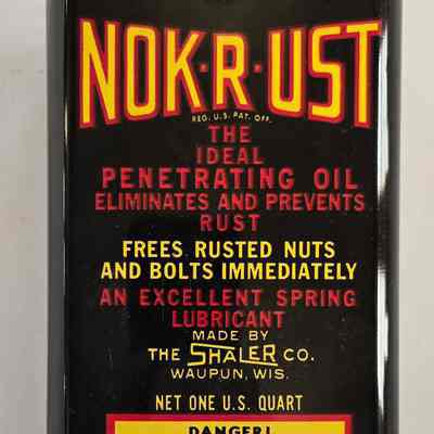 Can, Shaler, Rislone, Nok-R-Ust, Penetrating Oil, 1 Quart