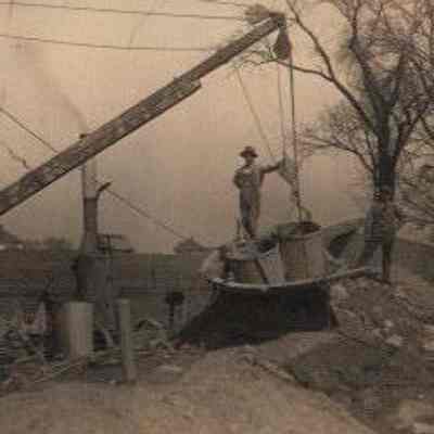 Postcard, Utilities, Sewer Construction