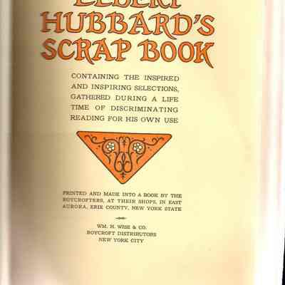 First page of text - Elbert Hubbard