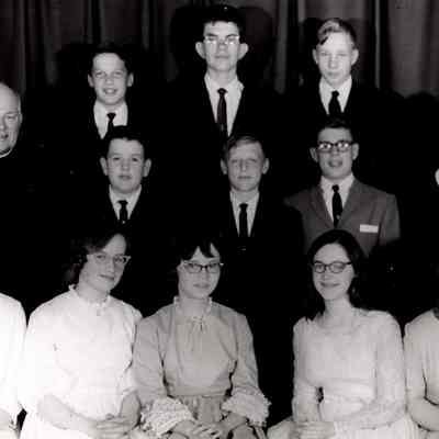 Photograph, Church, St. Joseph Catholic, Graduating Class