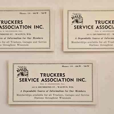 Cards, Truckers Service Association