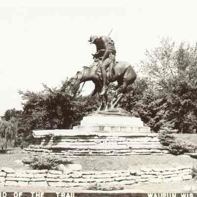 Postcard, Statue, End of the Trail, #11