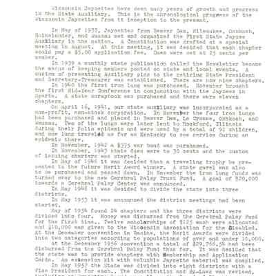 Wisconsin Jaycette History