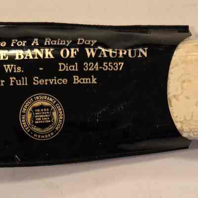 Hair Rain Gear, Plastic, State Bank of Waupun