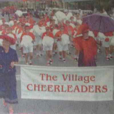 Tea Bag Cheerleaders in Spanish Spring parade
